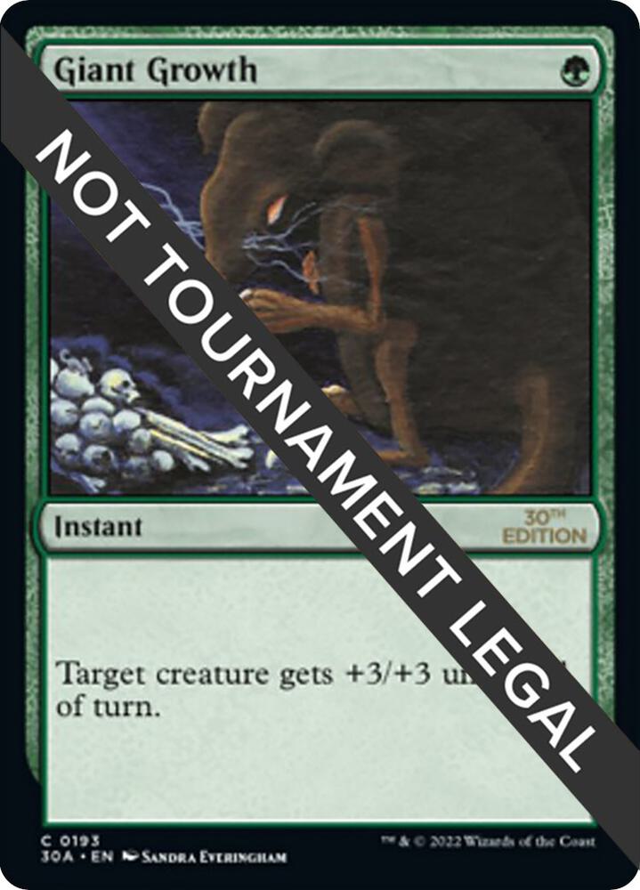 Giant Growth 193 card from 30th Anniversary Edition