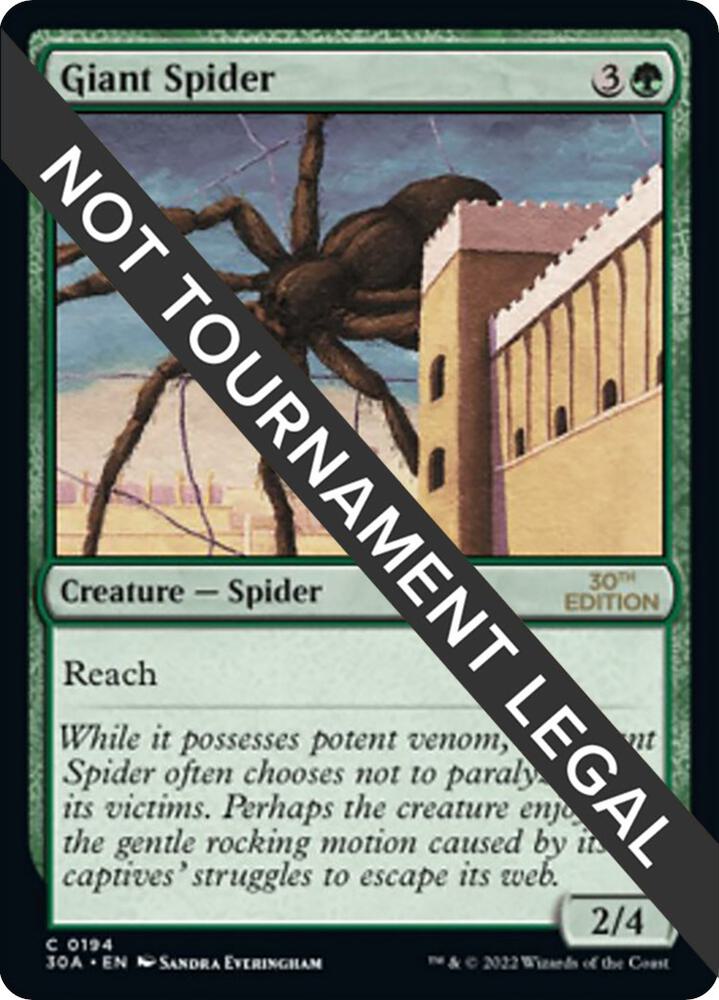 Giant Spider 194 card from 30th Anniversary Edition