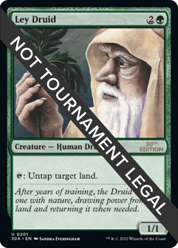 Ley Druid 201 card from 30th Anniversary Edition