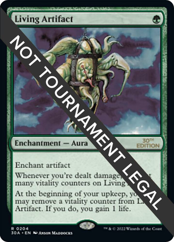 Living Artifact 204 card from 30th Anniversary Edition