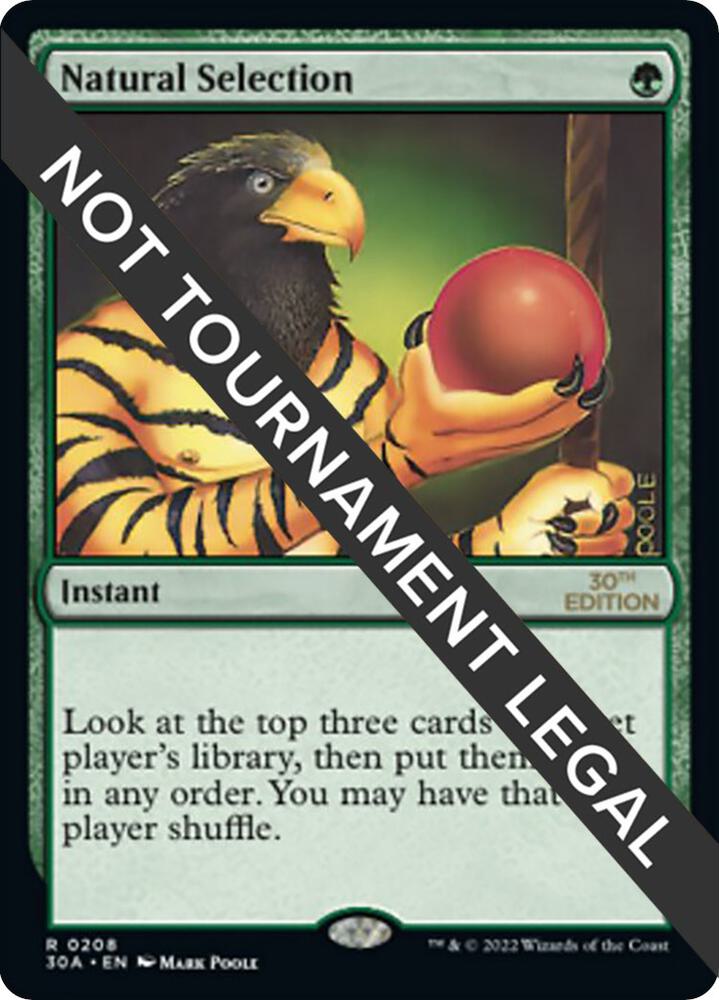 Natural Selection 208 card from 30th Anniversary Edition