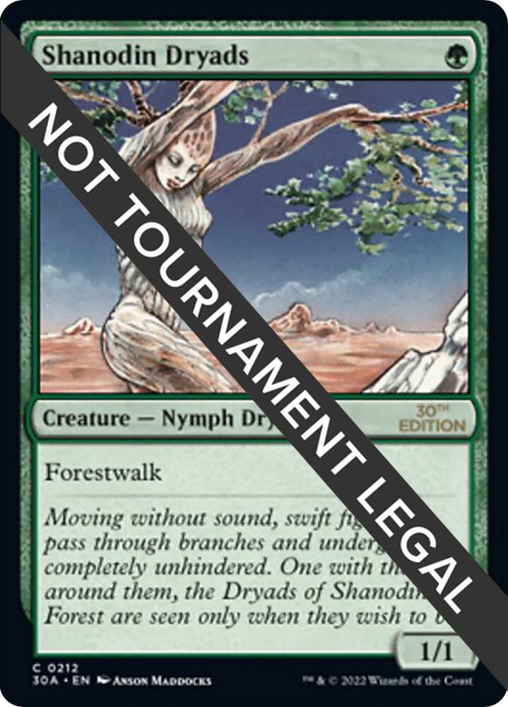 Shanodin Dryads 212 card from 30th Anniversary Edition