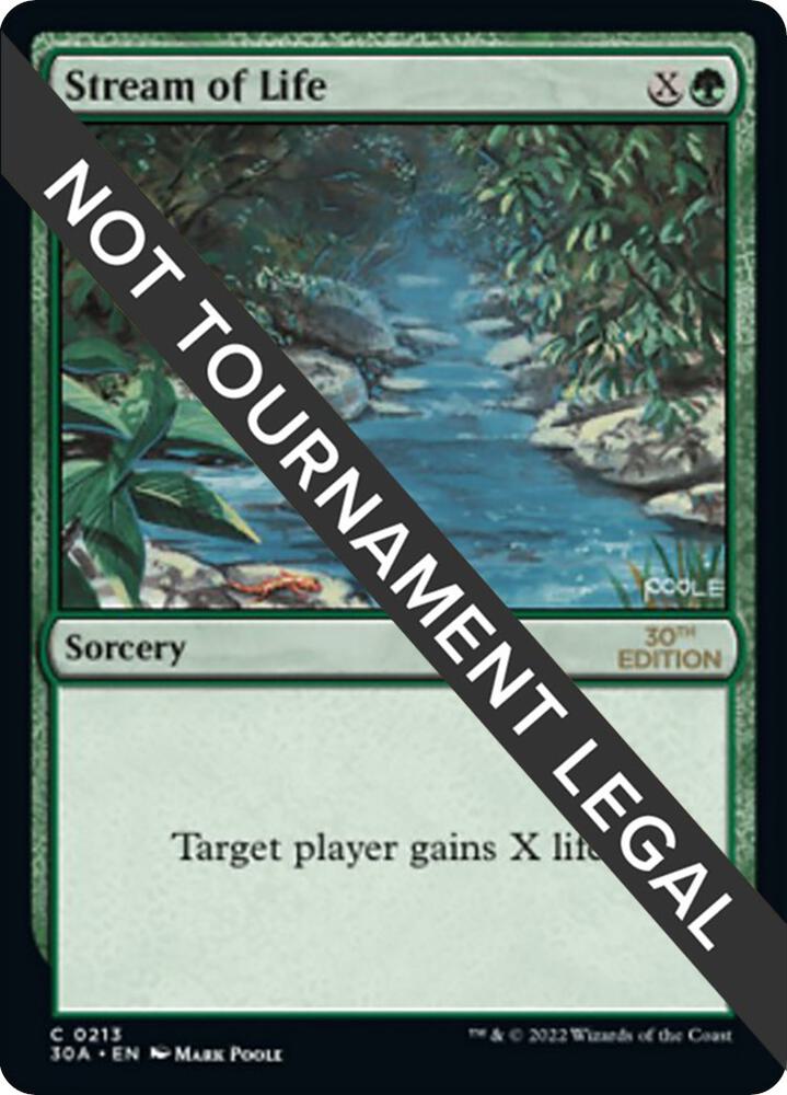 Stream of Life 213 card from 30th Anniversary Edition