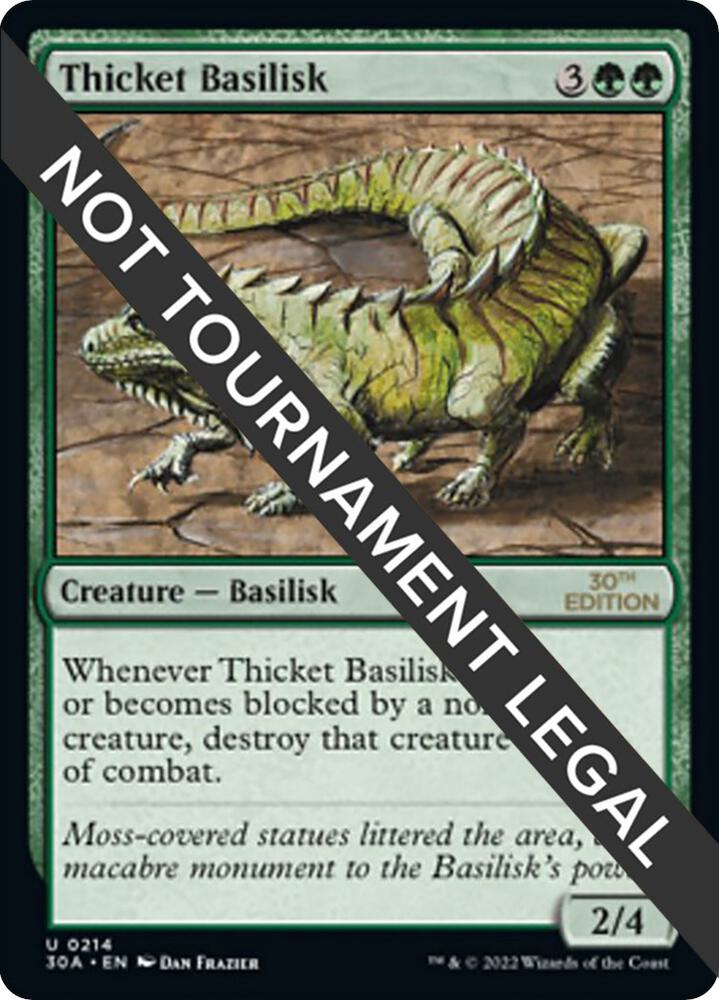 Thicket Basilisk 214 card from 30th Anniversary Edition