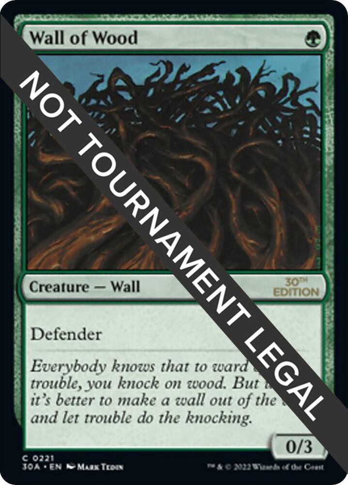 Wall of Wood 221 card from 30th Anniversary Edition