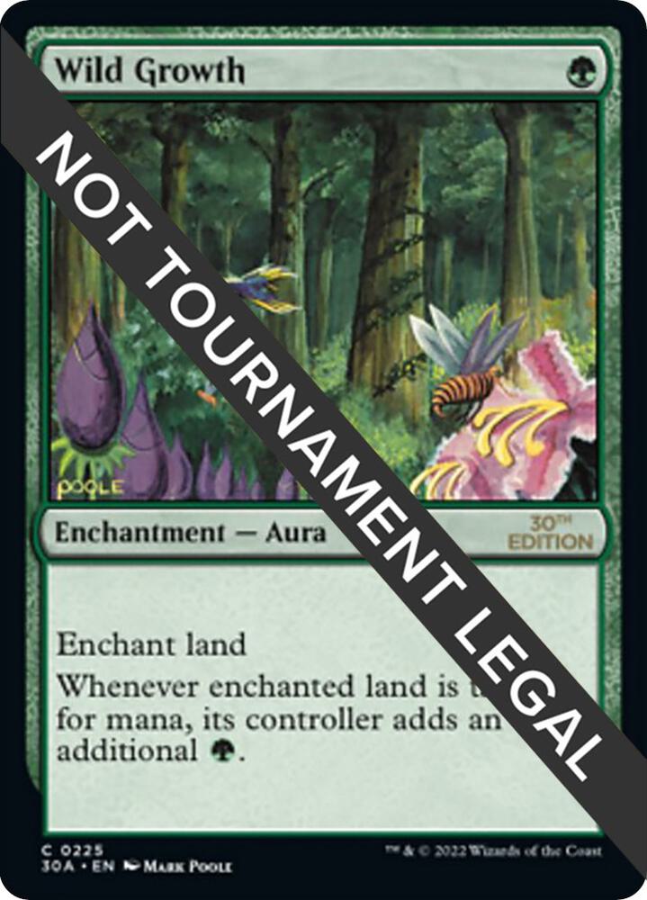 Wild Growth 225 card from 30th Anniversary Edition