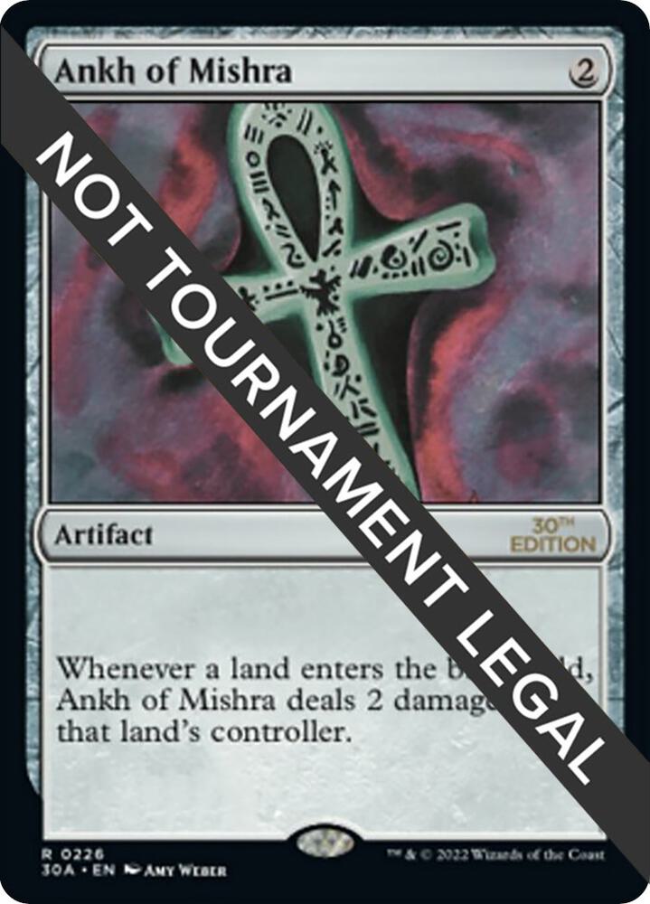 Ankh of Mishra 226 card from 30th Anniversary Edition