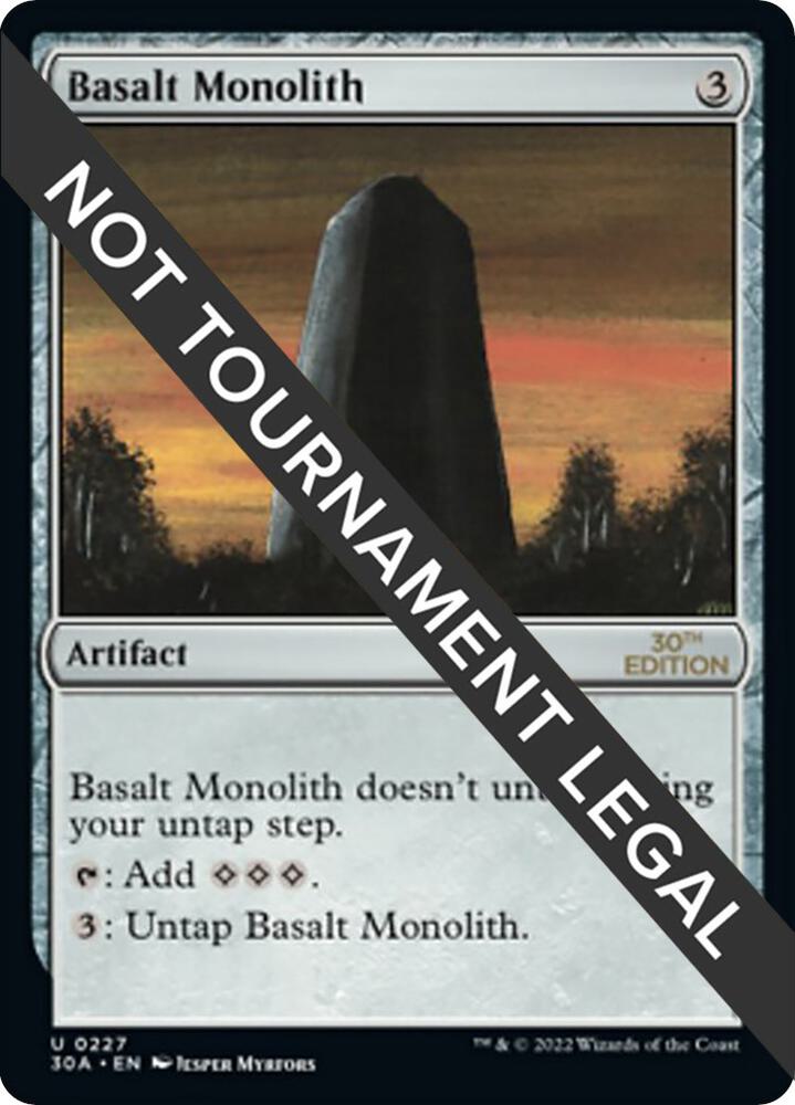 Basalt Monolith 227 card from 30th Anniversary Edition