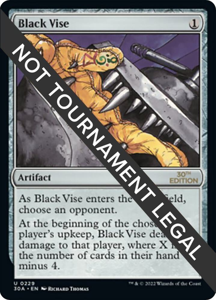 Black Vise 229 card from 30th Anniversary Edition