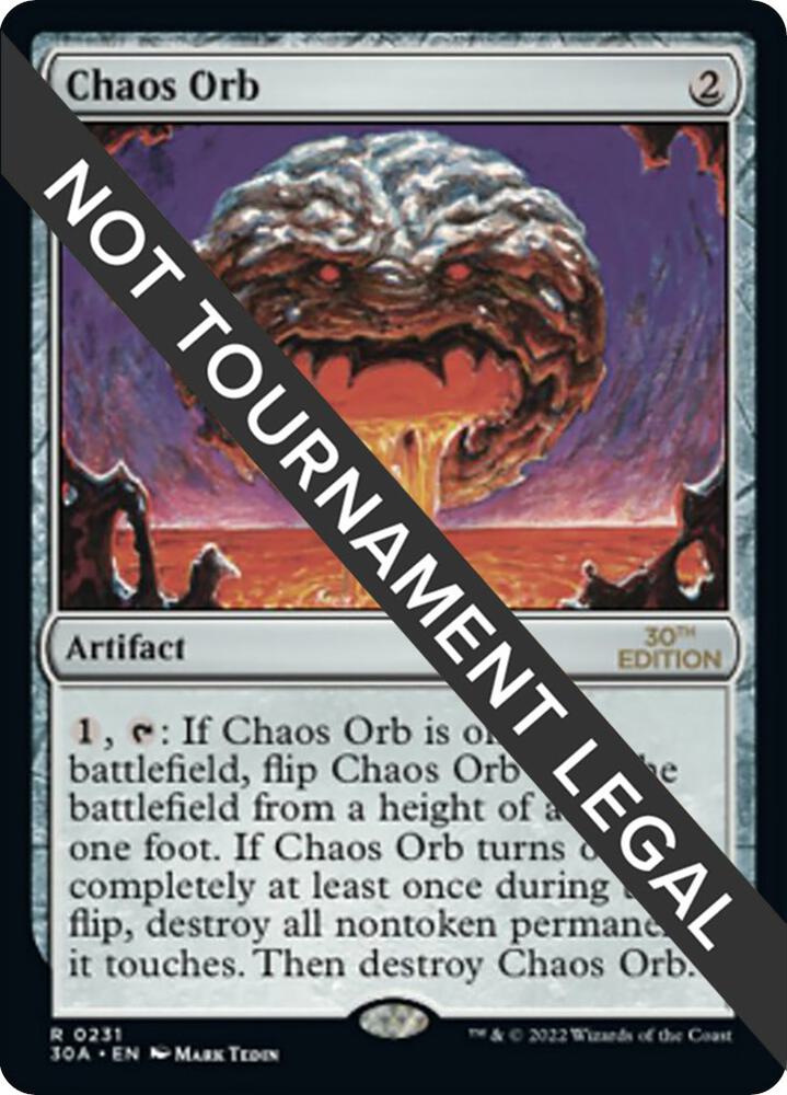 Chaos Orb 231 card from 30th Anniversary Edition