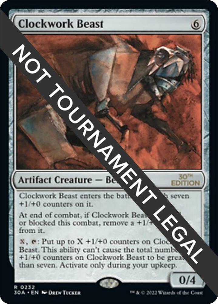 Clockwork Beast 232 card from 30th Anniversary Edition