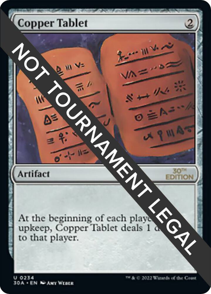 Copper Tablet 234 card from 30th Anniversary Edition