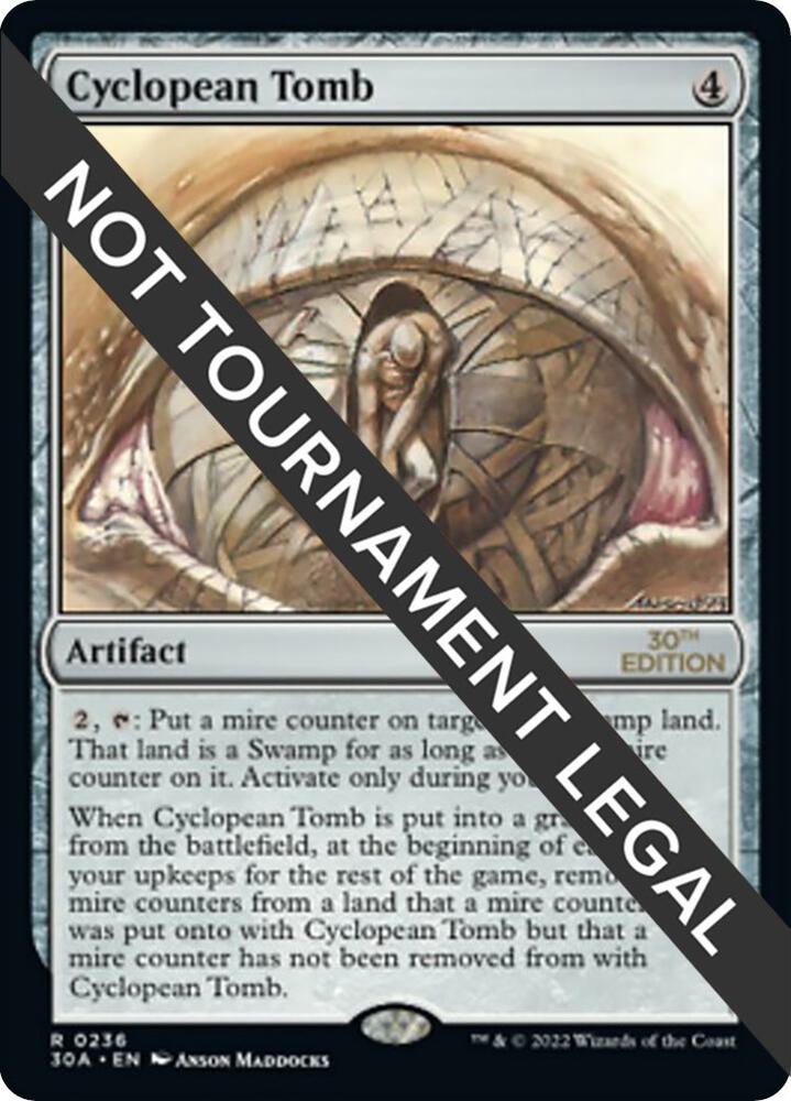 Cyclopean Tomb 236 card from 30th Anniversary Edition