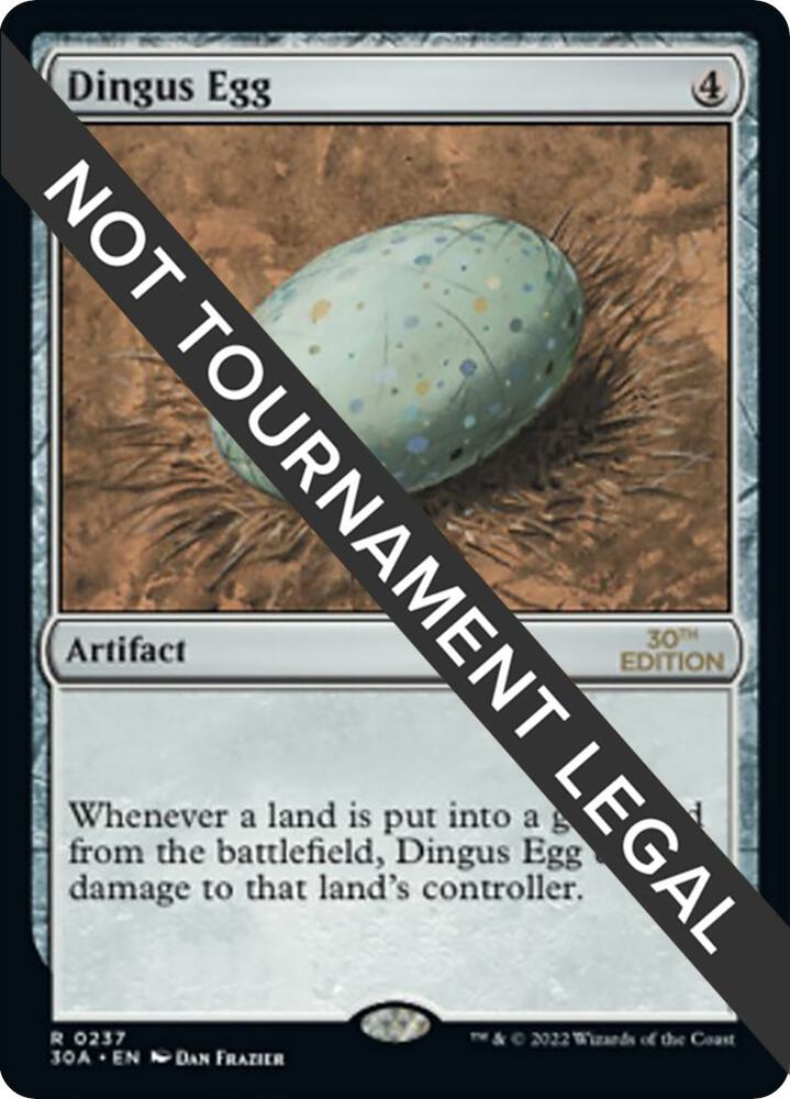 Dingus Egg 237 card from 30th Anniversary Edition