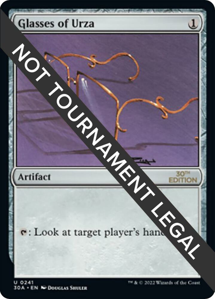 Glasses of Urza 241 card from 30th Anniversary Edition