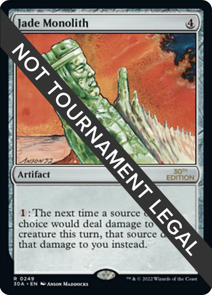 Jade Monolith 249 card from 30th Anniversary Edition