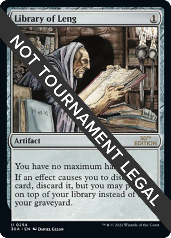 Library of Leng 254 card from 30th Anniversary Edition