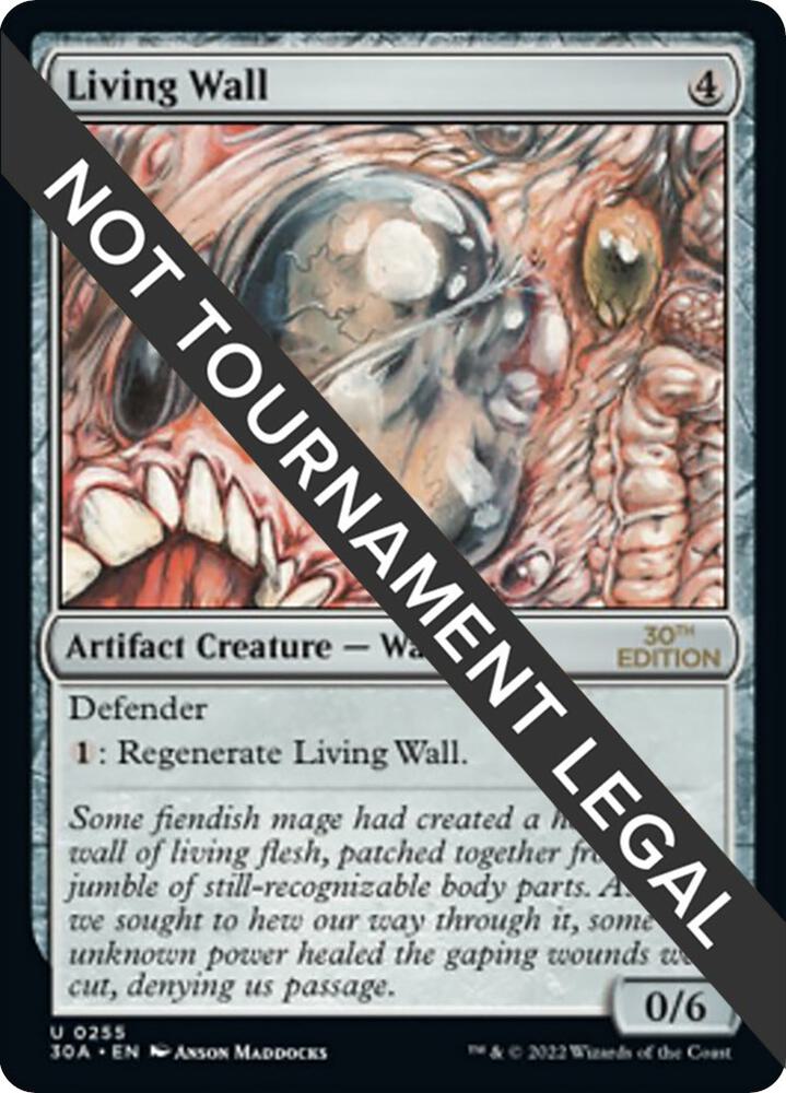 Living Wall 255 card from 30th Anniversary Edition