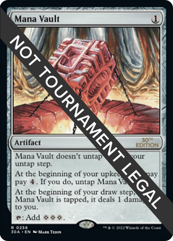 Mana Vault 256 card from 30th Anniversary Edition
