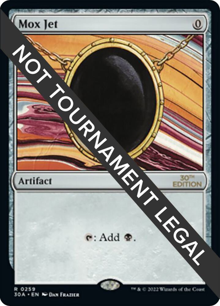 Mox Jet 259 card from 30th Anniversary Edition
