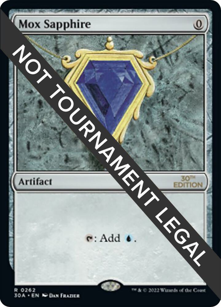 Mox Sapphire 262 card from 30th Anniversary Edition