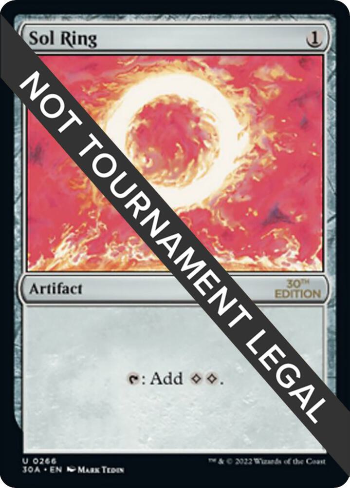 Sol Ring 266 card from 30th Anniversary Edition