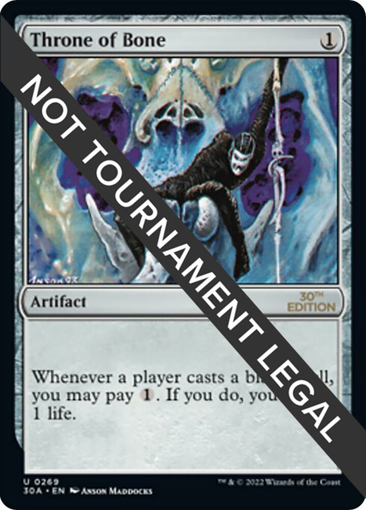 Throne of Bone 269 card from 30th Anniversary Edition