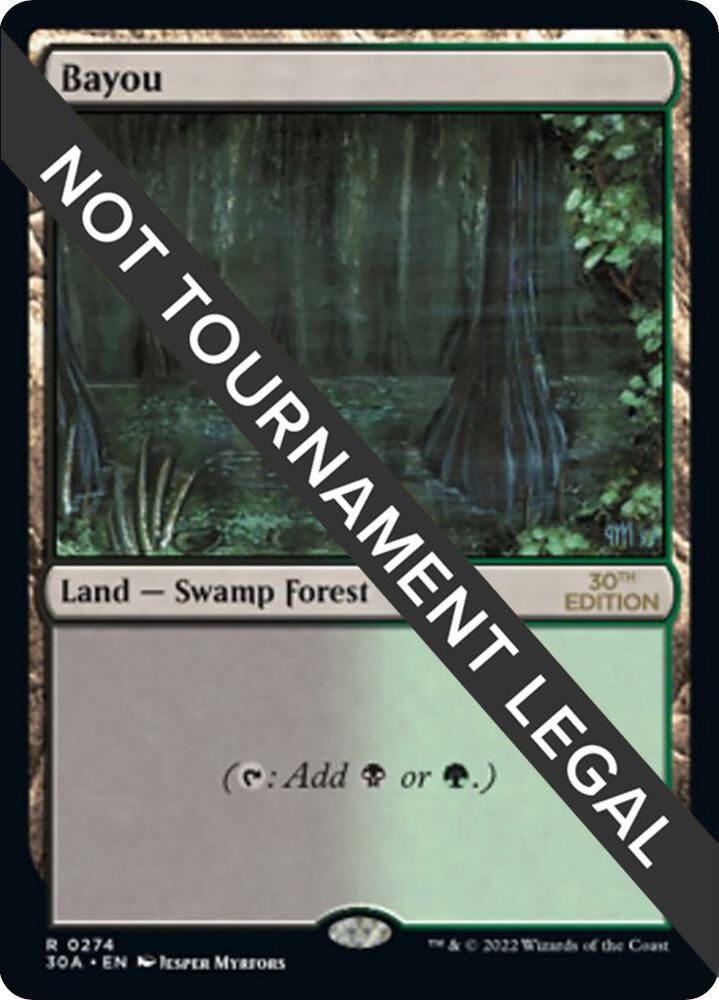 Bayou 274 card from 30th Anniversary Edition