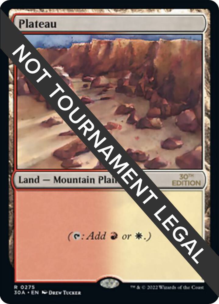 Plateau 275 card from 30th Anniversary Edition