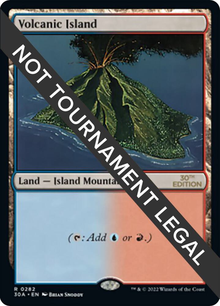 Volcanic Island 282 card from 30th Anniversary Edition