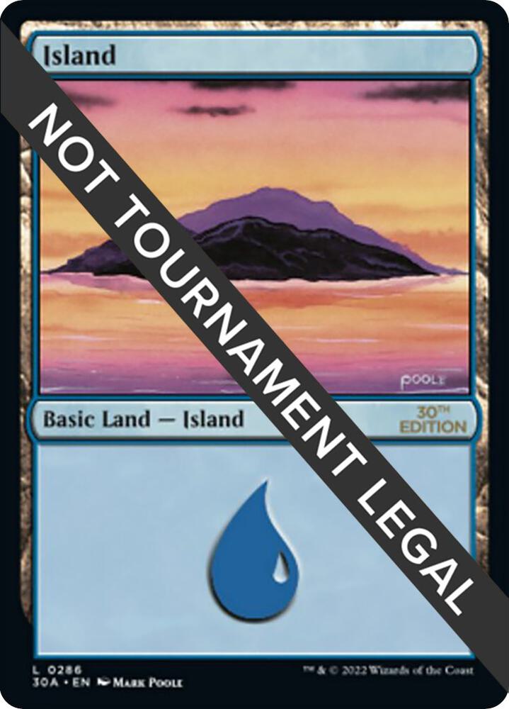 Island 286 card from 30th Anniversary Edition