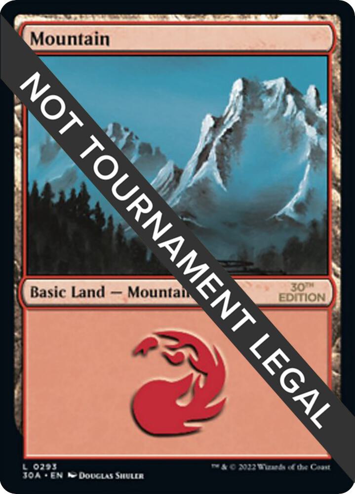 Mountain 293 card from 30th Anniversary Edition