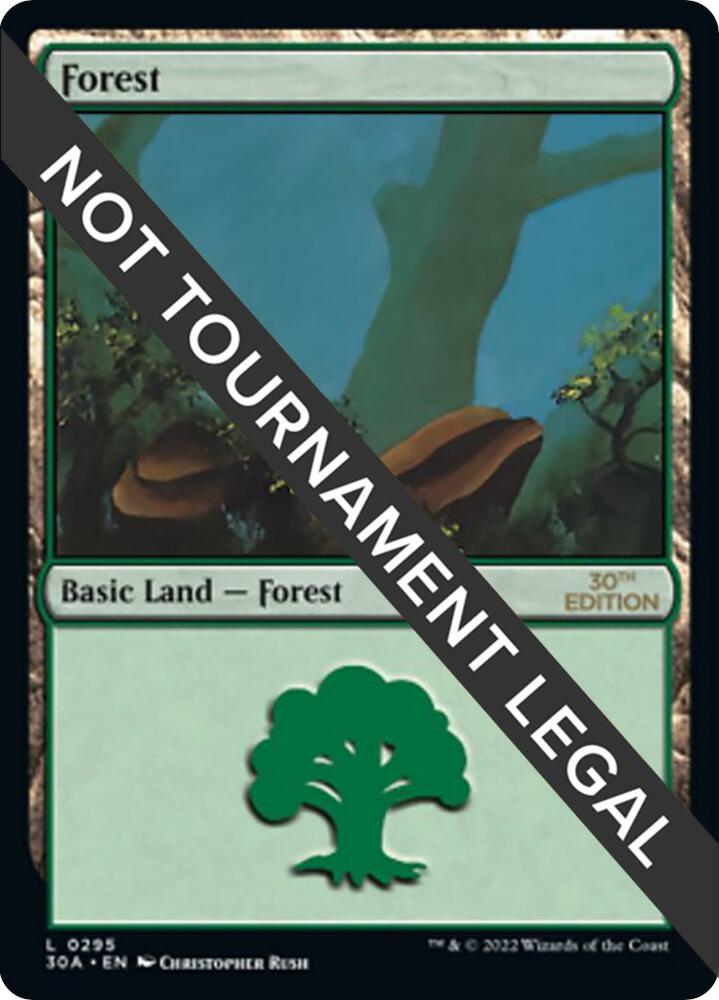 Forest 295 card from 30th Anniversary Edition