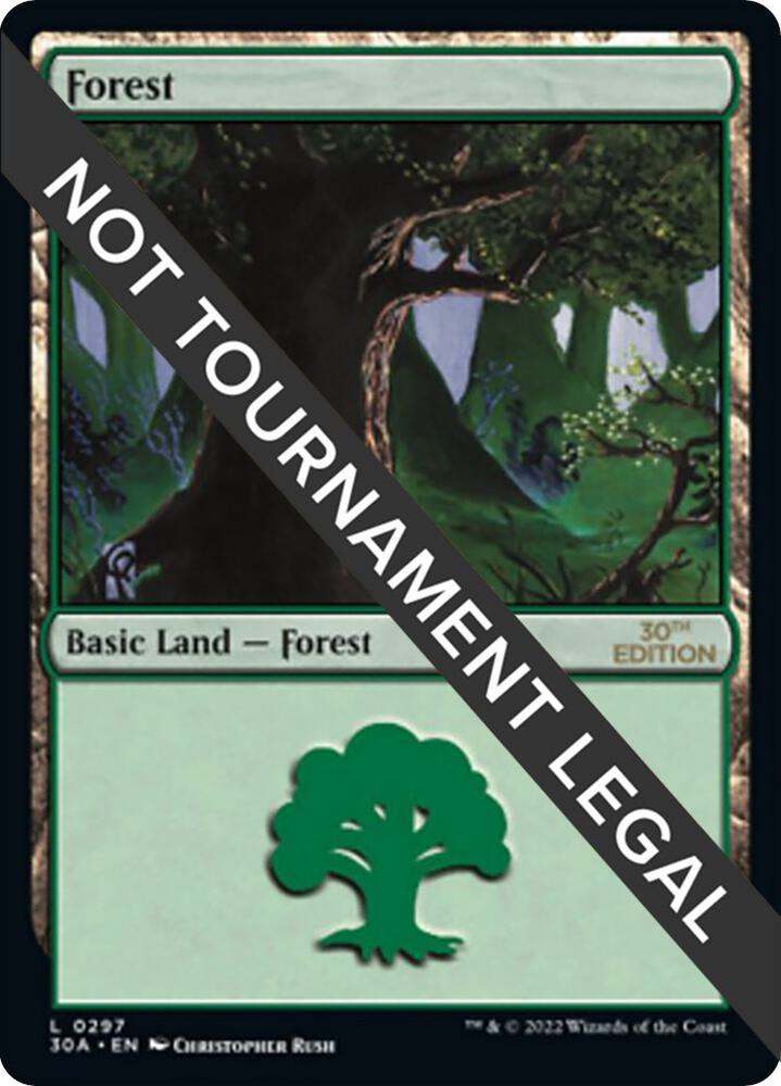 Forest 297 card from 30th Anniversary Edition