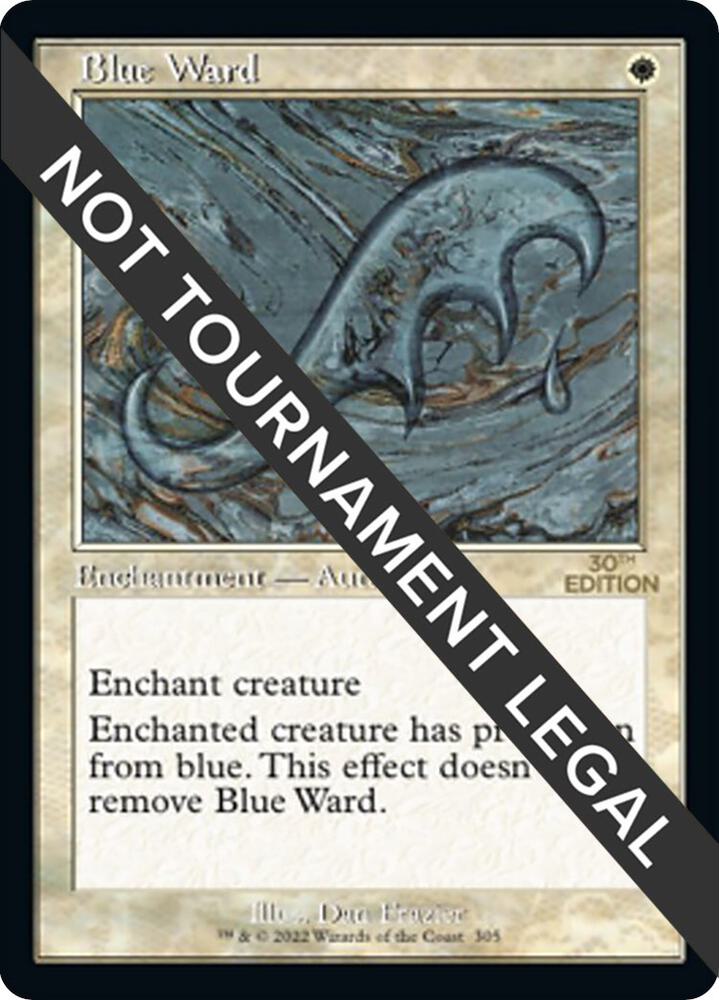 Blue Ward (Retro Frame) 305 card from 30th Anniversary Edition