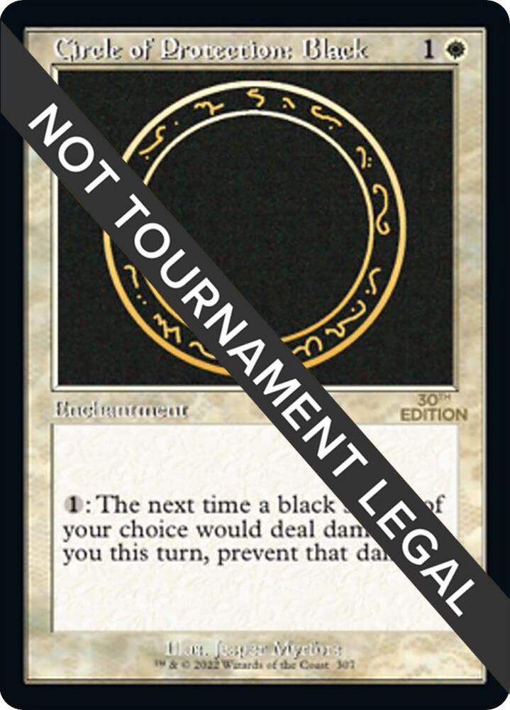 Circle of Protection: Black (Retro Frame) 307 card from 30th Anniversary Edition