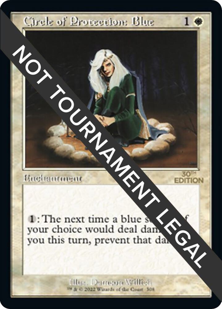 Circle of Protection: Blue (Retro Frame) 308 card from 30th Anniversary Edition