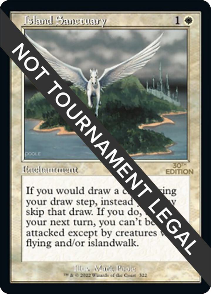 Island Sanctuary (Retro Frame) 322 card from 30th Anniversary Edition