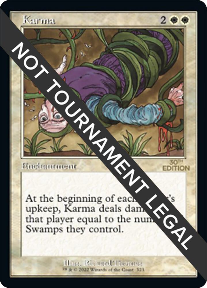 Karma (Retro Frame) 323 card from 30th Anniversary Edition