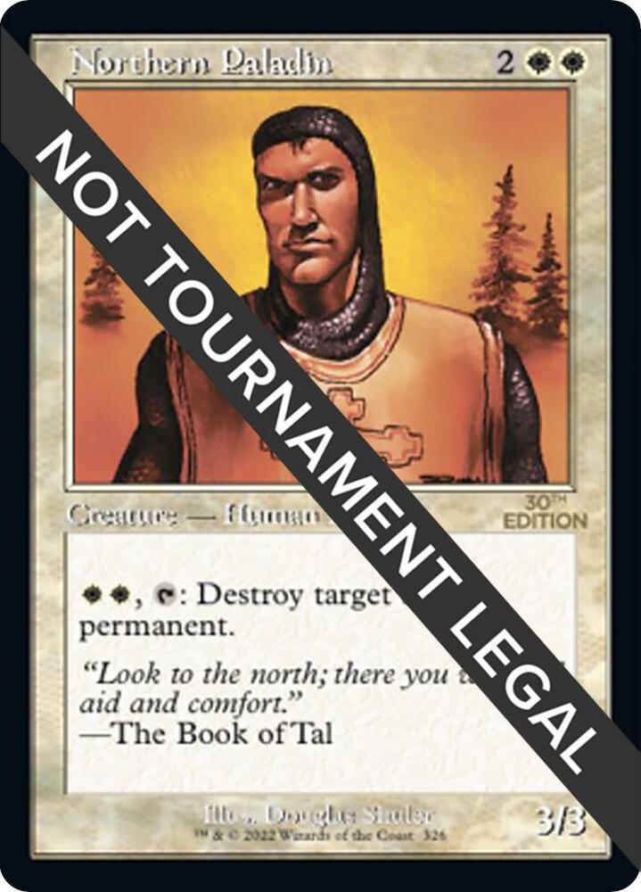 Northern Paladin (Retro Frame) 326 card from 30th Anniversary Edition