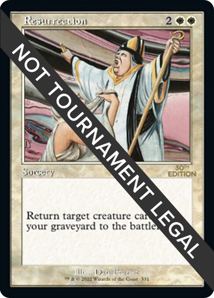 Resurrection (Retro Frame) 331 card from 30th Anniversary Edition