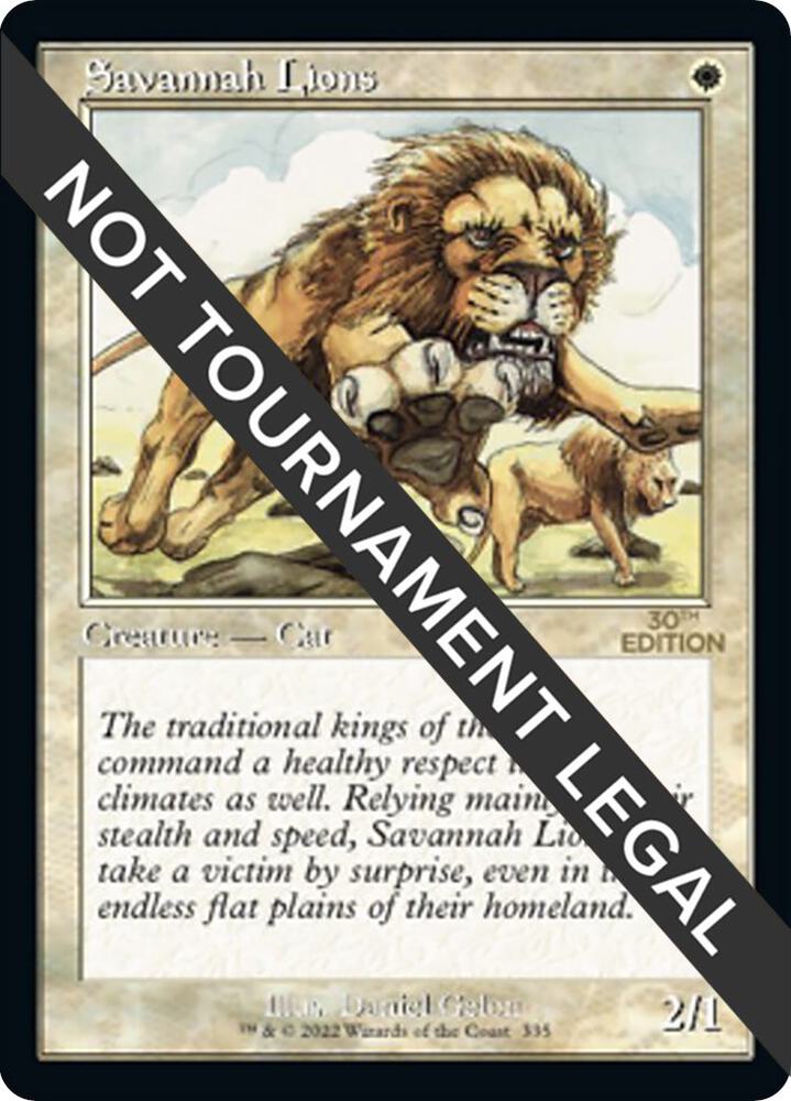 Savannah Lions (Retro Frame) 335 card from 30th Anniversary Edition