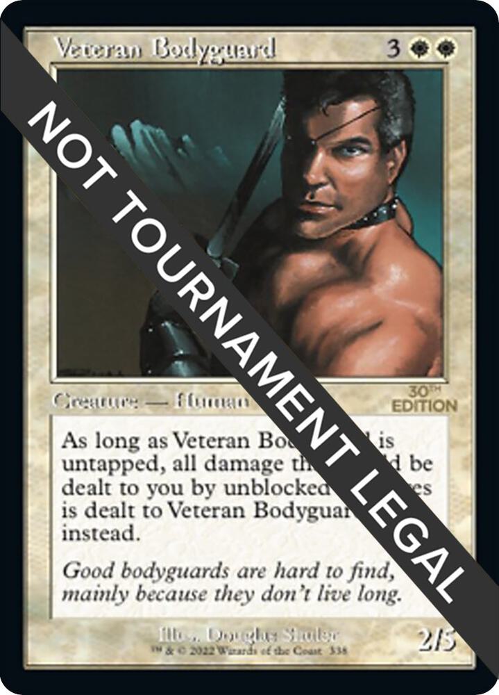 Veteran Bodyguard (Retro Frame) 338 card from 30th Anniversary Edition