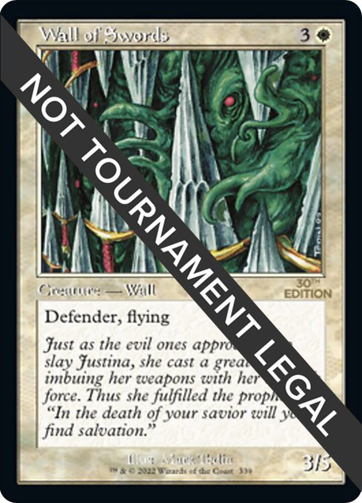 Wall of Swords (Retro Frame) 339 card from 30th Anniversary Edition