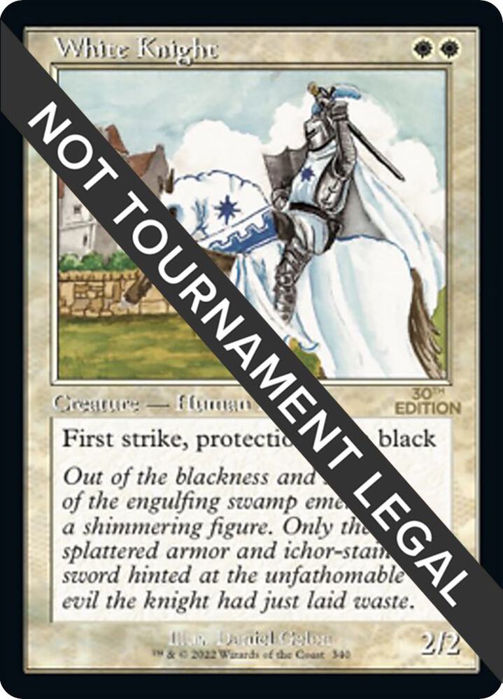 White Knight (Retro Frame) 340 card from 30th Anniversary Edition