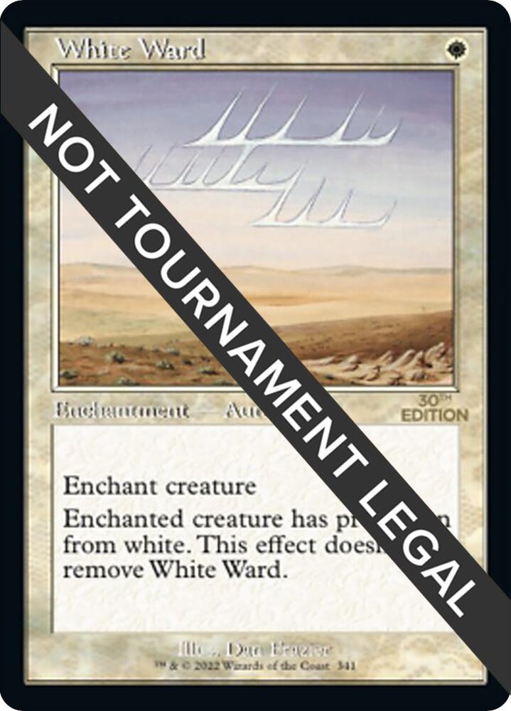White Ward (Retro Frame) 341 card from 30th Anniversary Edition