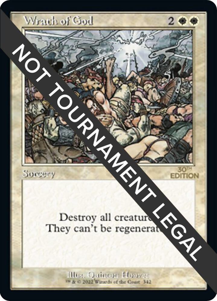 Wrath of God (Retro Frame) 342 card from 30th Anniversary Edition