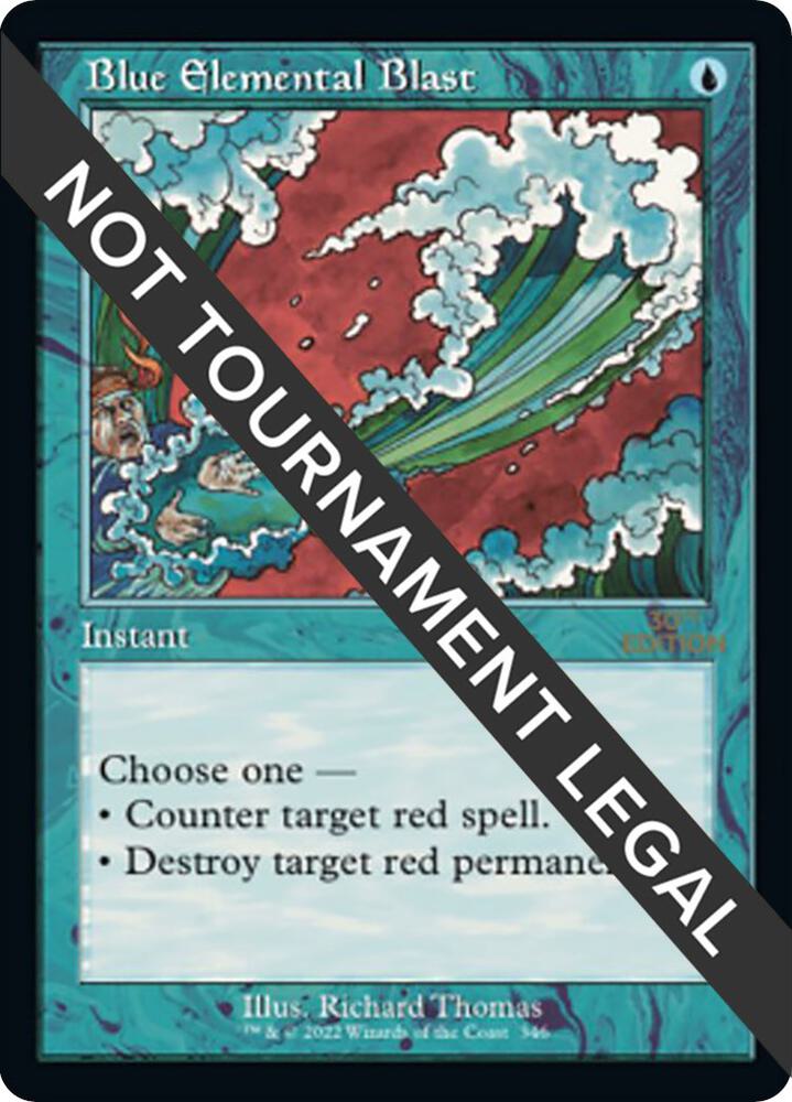 Blue Elemental Blast (Retro Frame) 346 card from 30th Anniversary Edition