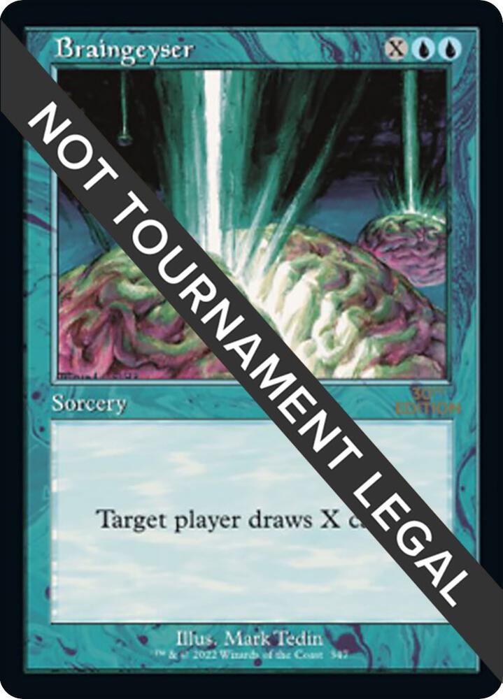 Braingeyser (Retro Frame) 347 card from 30th Anniversary Edition