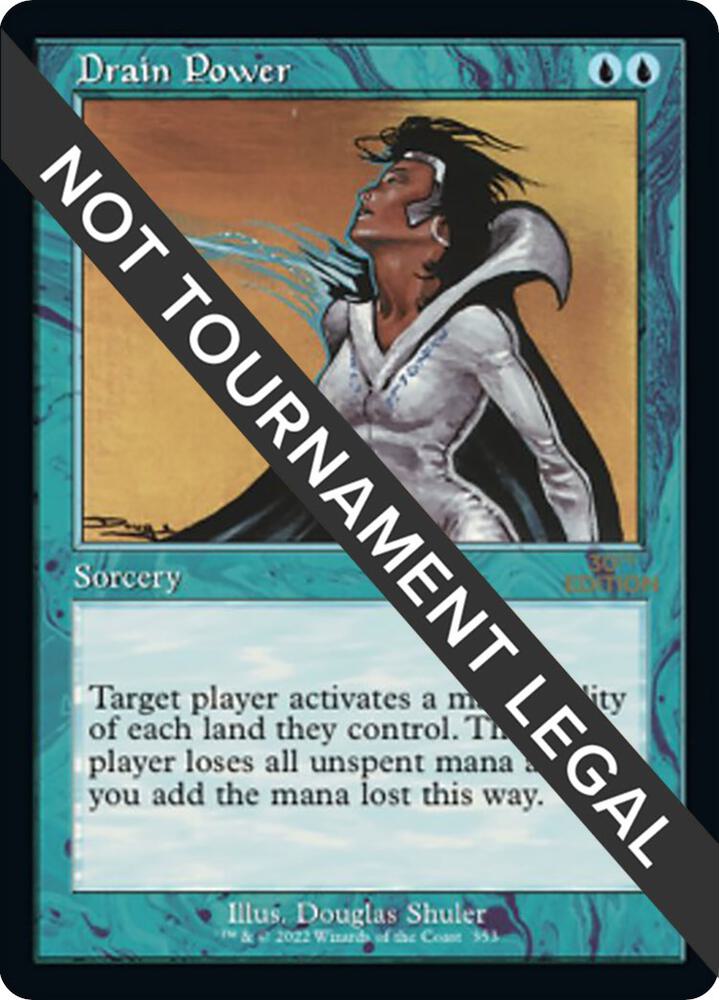 Drain Power (Retro Frame) 353 card from 30th Anniversary Edition